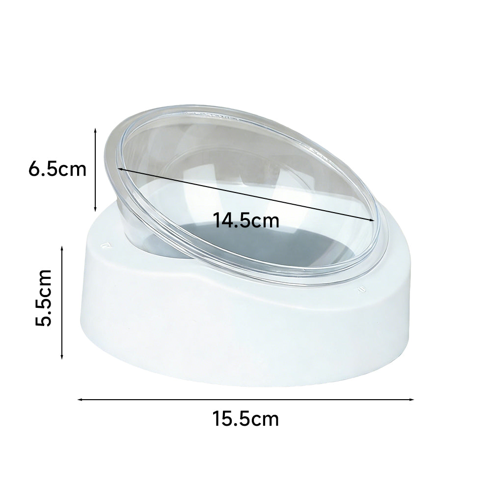 Tilted Cat Feeding Bowl-Neck Relief Design for Comfortable Eating