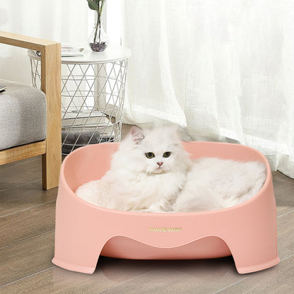 PAKEWAY Pink Π Series Cat Toilet Tray and Cattery 50.5x39.4x20cm
