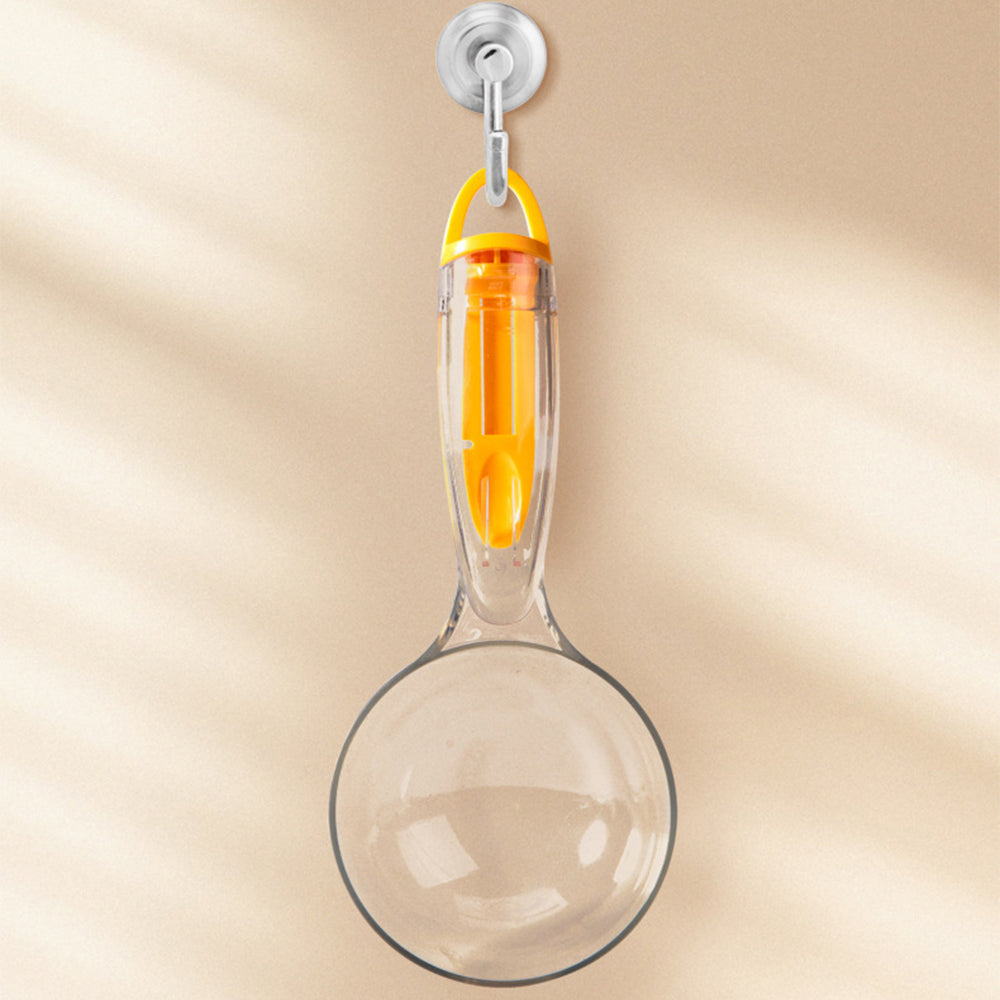 Pet Food Measuring Scoop with Scale – Multi-Function Feeding & Can Spoon