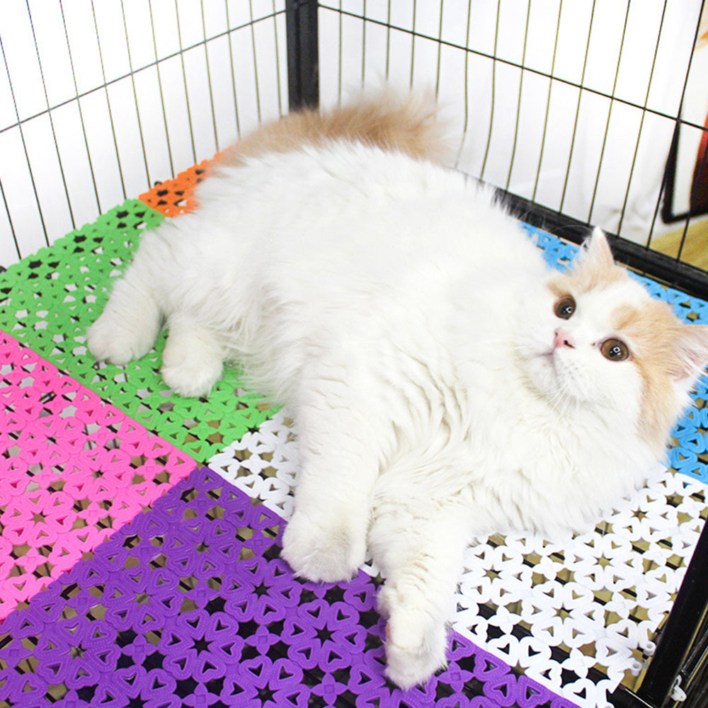 Dog Crate Grid Mat – Interlocking Non-Slip Paw Protection 30x20cm