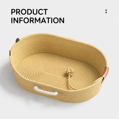 Wicker Cat Bed | Breathable All-Season with Cushion — Capybara Design
