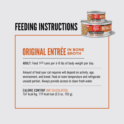 ORIJEN Chunks & Shreds - Original Entrée Adult Wet Cat Food