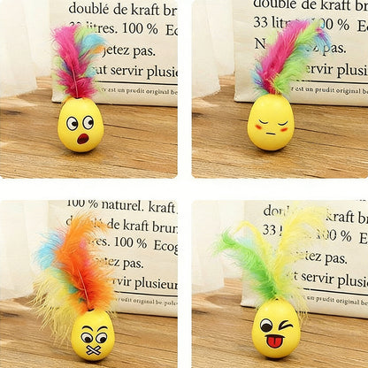 Roly-Poly Feather Interactive Cat Toy