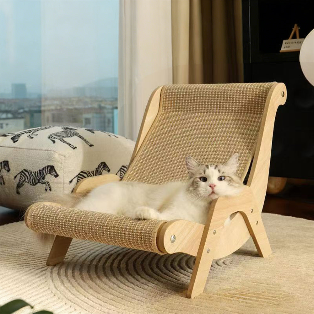 Cat Scratcher Lounger with Bed