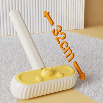 Reusable Pet Hair Remover – Self-Cleaning Fur Removal Brush with Extended Handle
