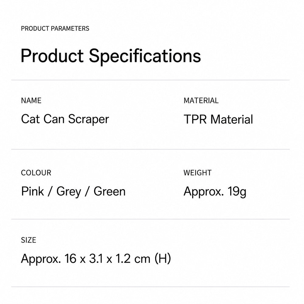 Pet Food Spoon Silicone Can Scraper Long Handle