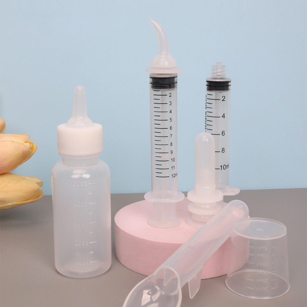 Pet Feeding Bottle Set – Newborn Puppy & Kitten Nursing Kit (PVC Storage Case)