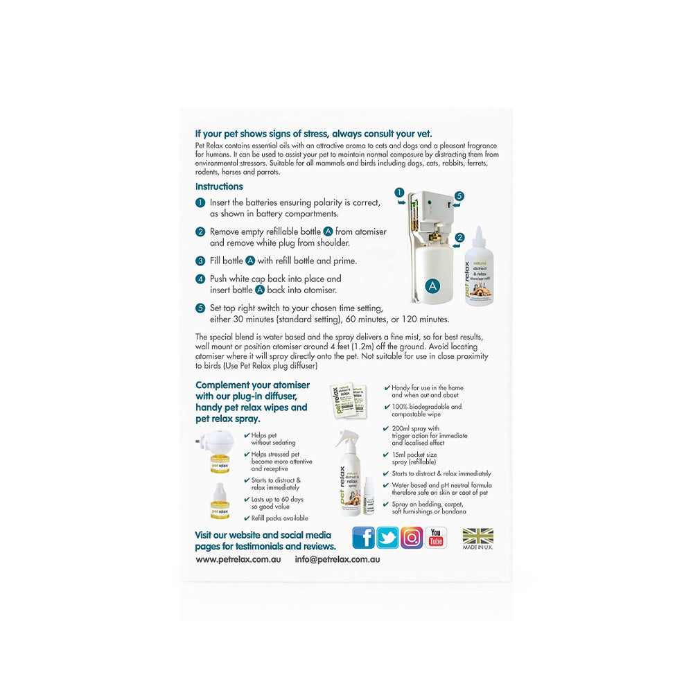PET RELAX Battery Operated Atomiser 300ml