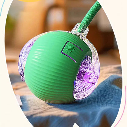 Smart Interactive Pet Ball Toy – 3 Speed Modes with Teaser Rope 1Pcs Random
