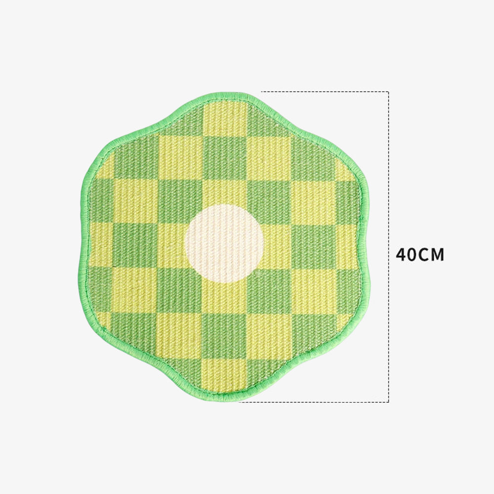 Dopamine Colour Sisal Wall-Mounted Cat Scratching Pad - Heavy Duty Anti-Shed (Self-Adhesive)