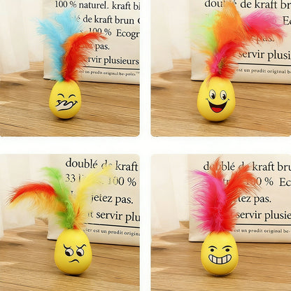 Roly-Poly Feather Interactive Cat Toy