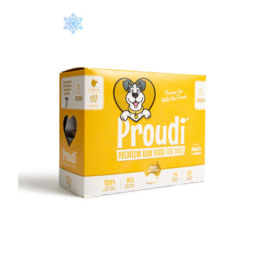 PROUDI Premium Frozen Chicken Raw Dog Food 2.4Kg
