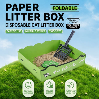 Disposable Cat Litter Tray | Foldable & Travel-Ready