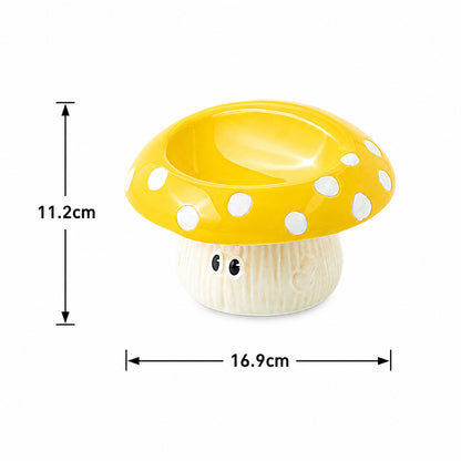 Elevated Ceramic Pet Bowl Anti Tip Neck Support