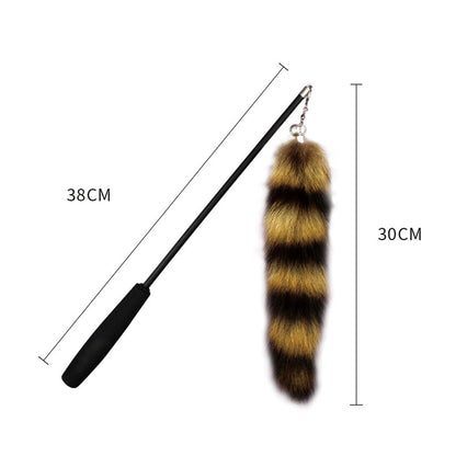 Cat Wand Toy Extendable Feather Teaser with Refill Head | PETSO