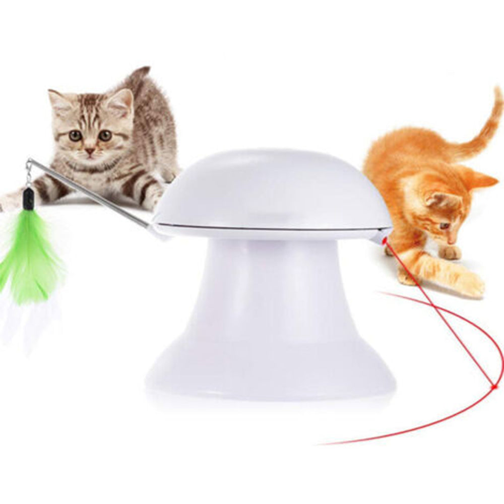 Automatic Laser Feather USB Rechargeable Cat Interactive Toy