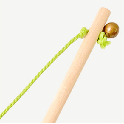 Interactive Cat Teaser Wand With Bell - Durable Long Rod Toy