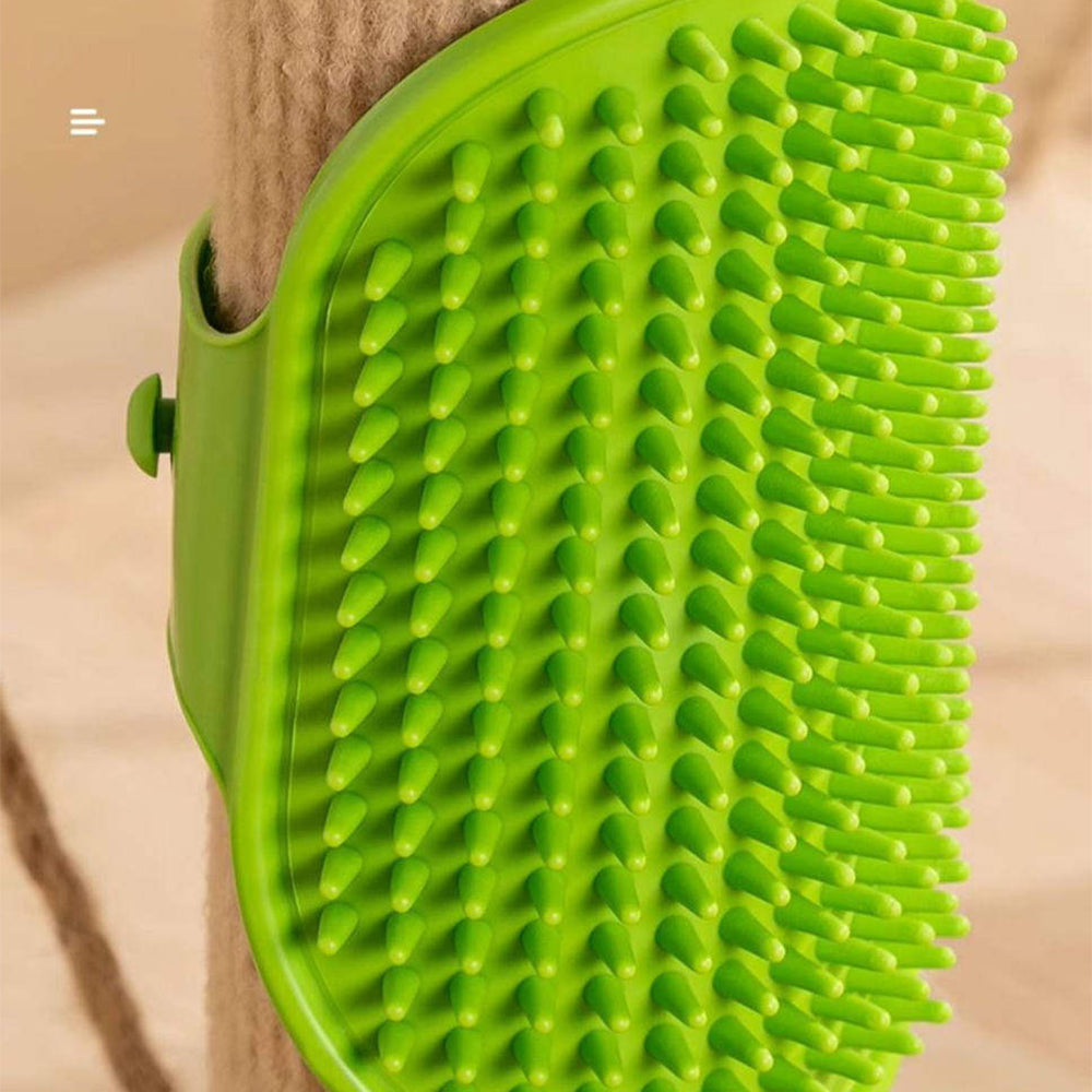 Silicone Cat Self Groomer – Corner & Furniture Mount Brush 1Pcs Random