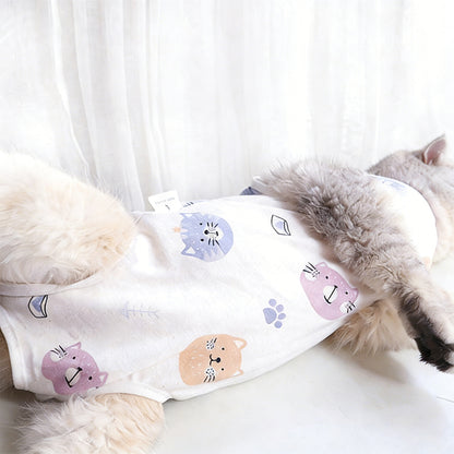 Cartoon Cat Pet Clothes - Random Shipment