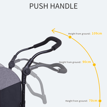 Easy Fold Pet Stroller - One-Touch Folding Design