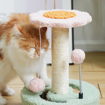 CATIO Cute Sunflower Style Small Cat Scratching Post