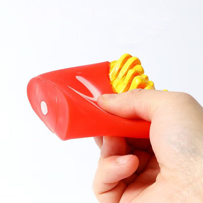 Funny PVC French Fries Squeaky Dog Chew Toy