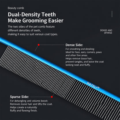 Pet Steel Comb Grooming Detangling Fine Tooth