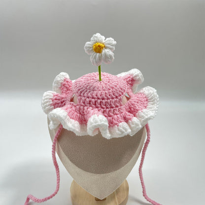 Pet Hat & Scarf | Handmade Knitted Costume for Cats & Dogs
