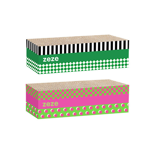 ZEZE 3-in-1 Cat Scratcher – Large Corrugated Cardboard