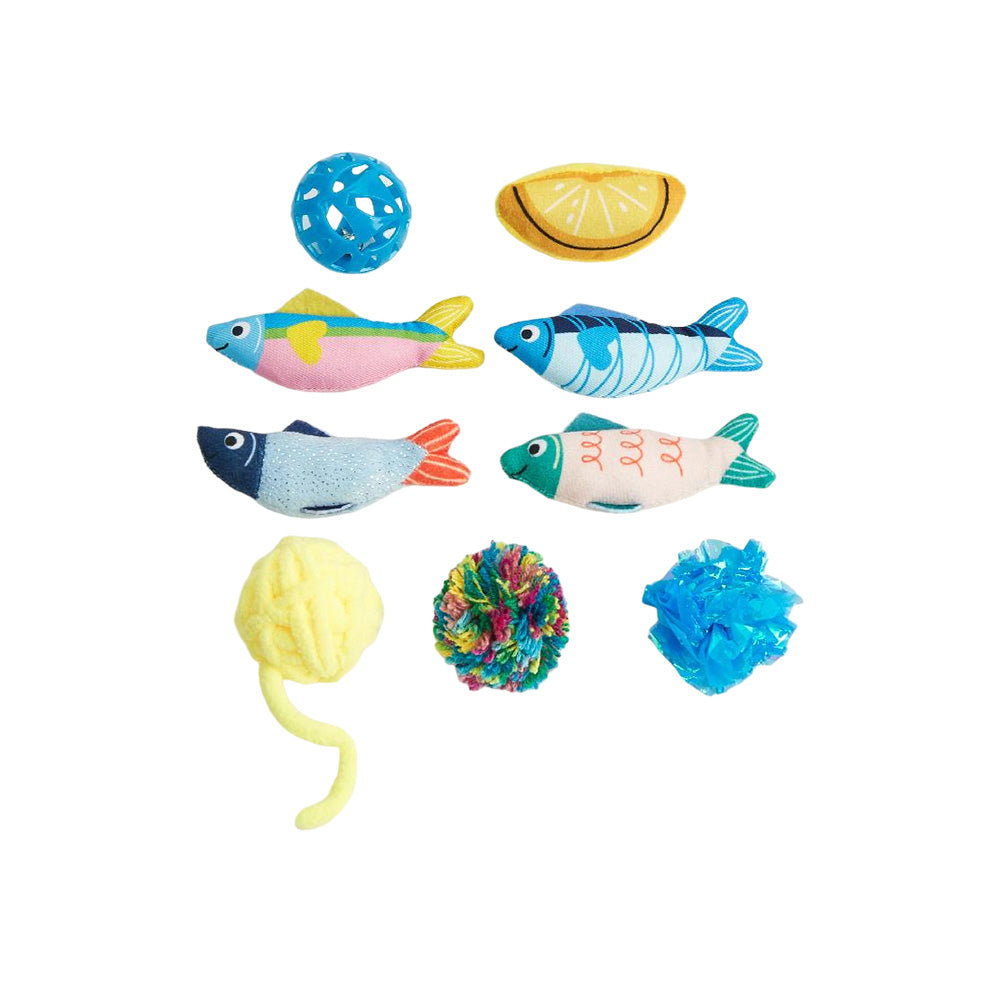 FOFOS Sardine Catnip Cat Toy - 9pcs