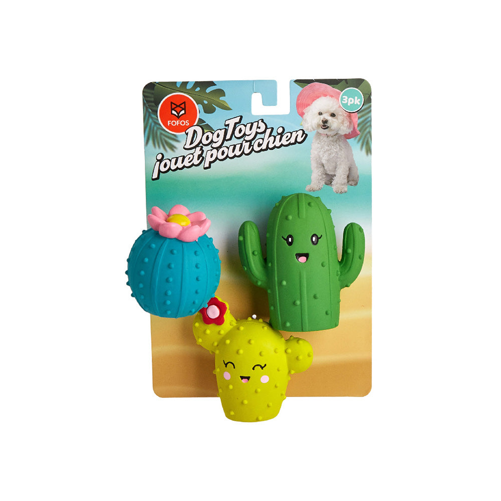 FOFOS Summer Latex Squeaky Dog Toy 3pcs