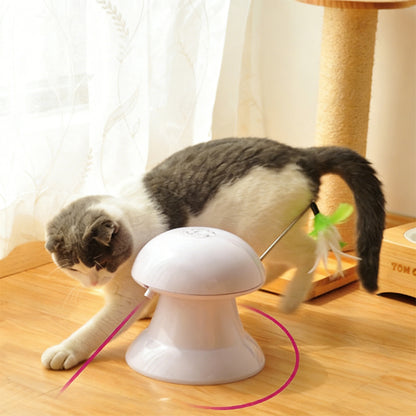 Automatic Laser Feather USB Rechargeable Cat Interactive Toy