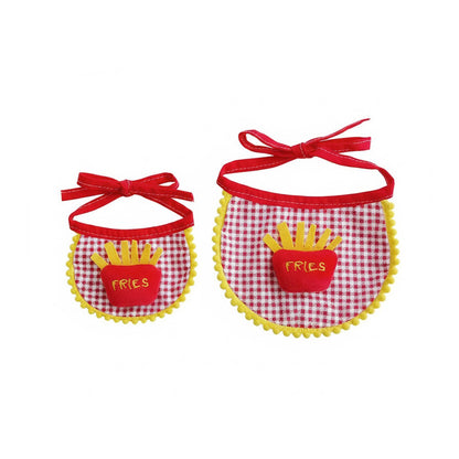 French Fries Pet Bandana Bib – Cute Drool Scarf
