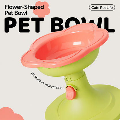 Adjustable Elevated Pet Bowl Ceramic Neck Support