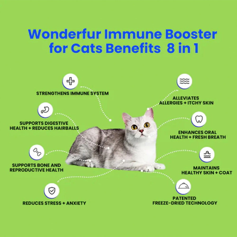 WONDERFUR Bites Immune Booster Yogurt Freeze Dried Cat Treats 50g