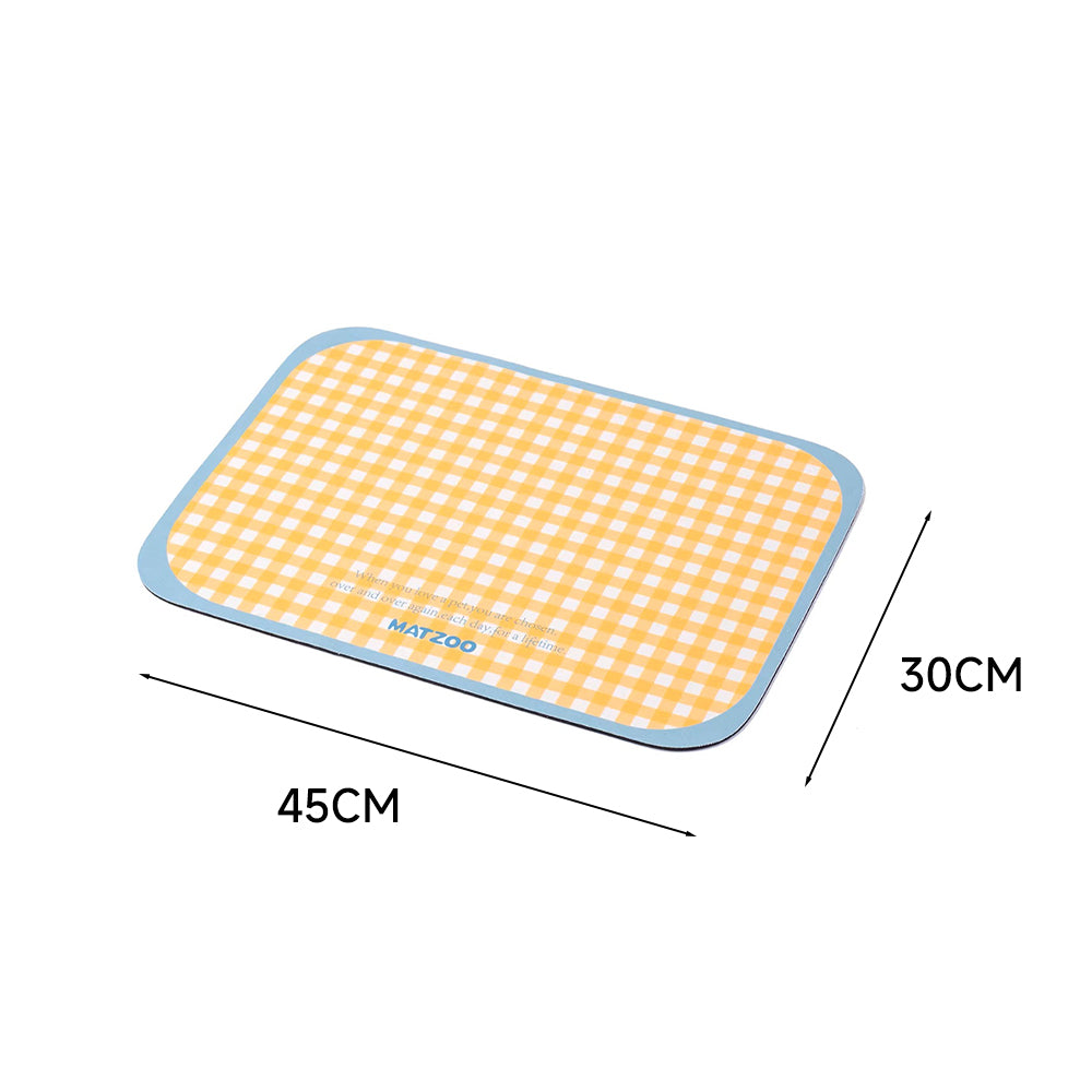 Large Waterproof PVC Pet Feeding Mat 1Pcs Random