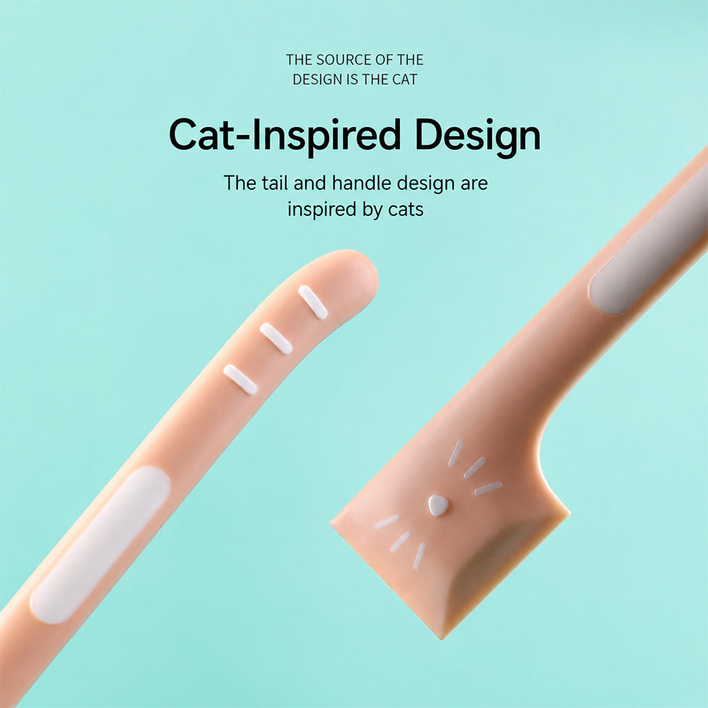 Pet Food Spoon Silicone Can Scraper Long Handle