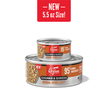 ORIJEN Chunks & Shreds - Original Entrée Adult Wet Cat Food