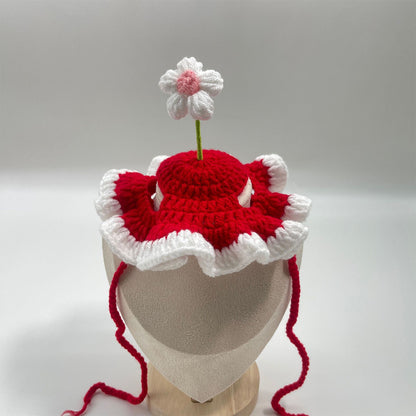 Pet Hat & Scarf | Handmade Knitted Costume for Cats & Dogs
