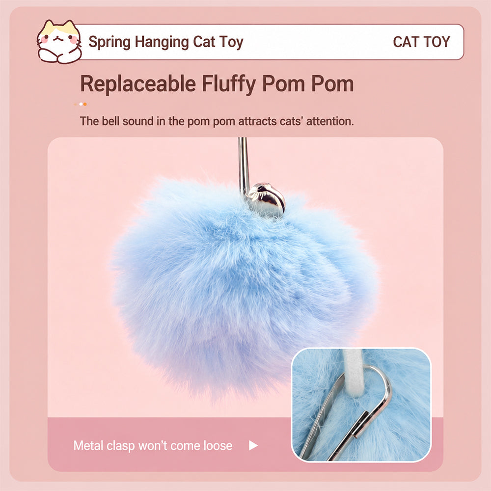 Cat Spring Toy | Suction Cup | Interactive Self-Play
