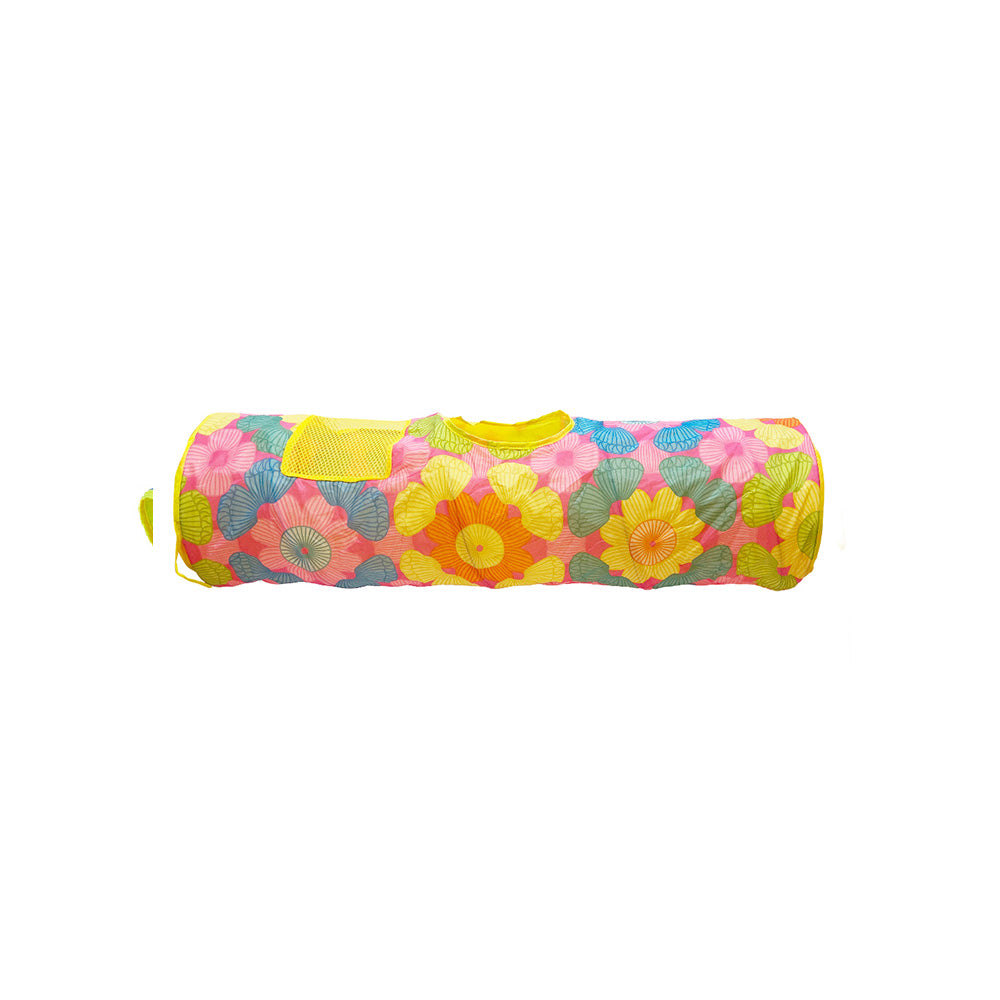 FOFOS Floral Pop-up Tunnel Cat Toy