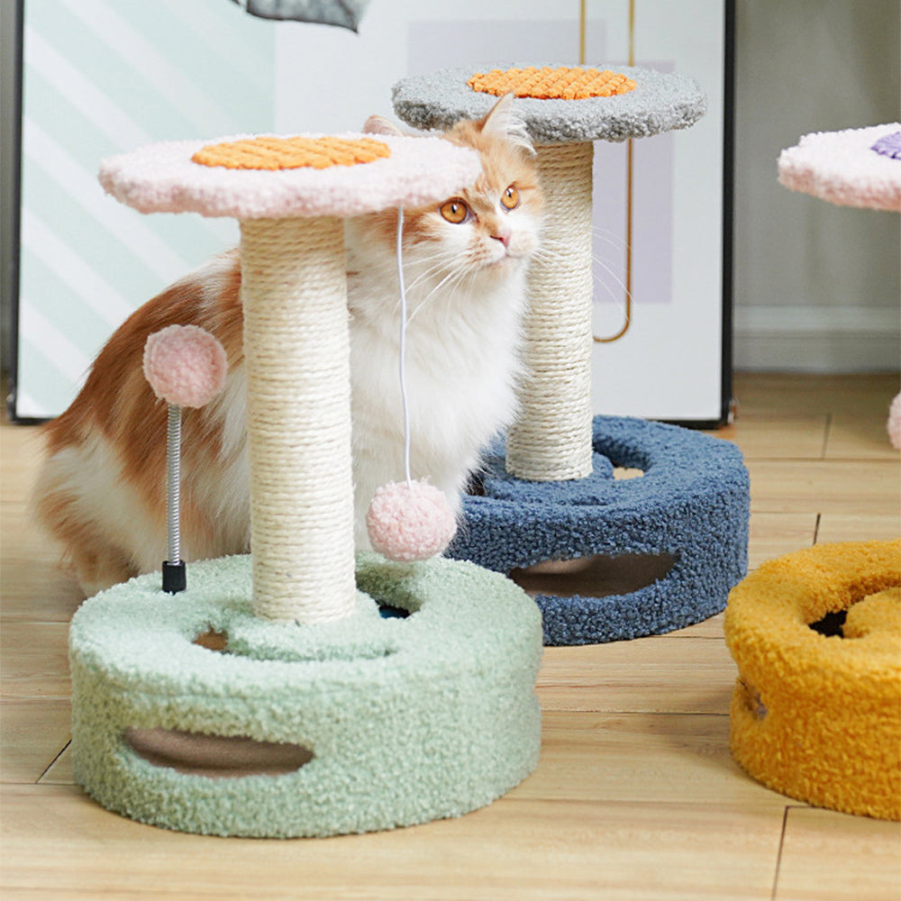 CATIO Cute Sunflower Style Small Cat Scratching Post