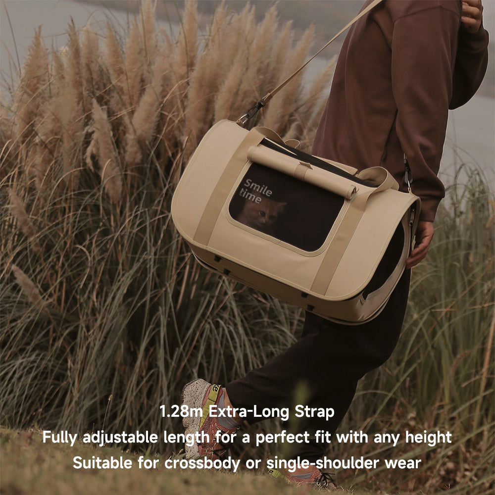 SMILE TIME Amber Autumn Pet Carrier - Large 52.5x29x30cm