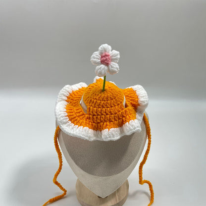 Pet Hat & Scarf | Handmade Knitted Costume for Cats & Dogs