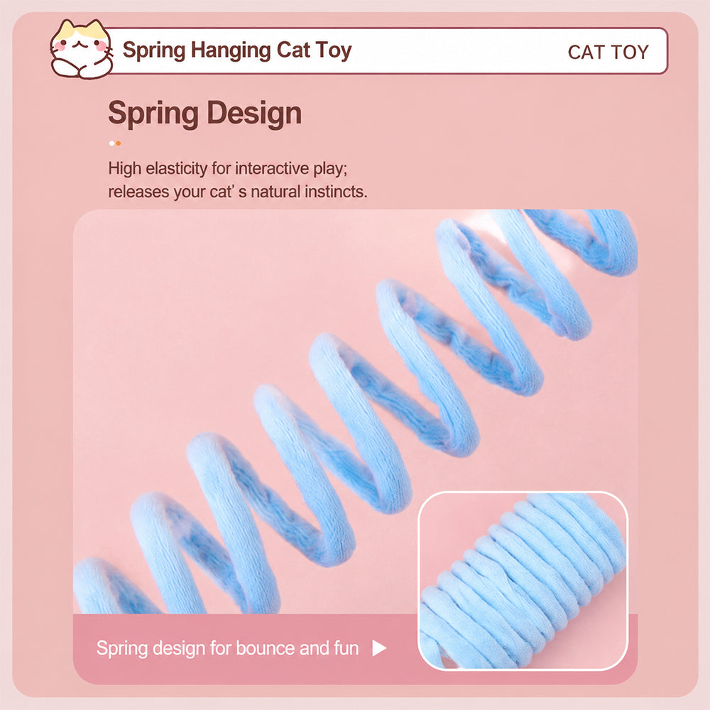 Cat Spring Toy | Suction Cup | Interactive Self-Play
