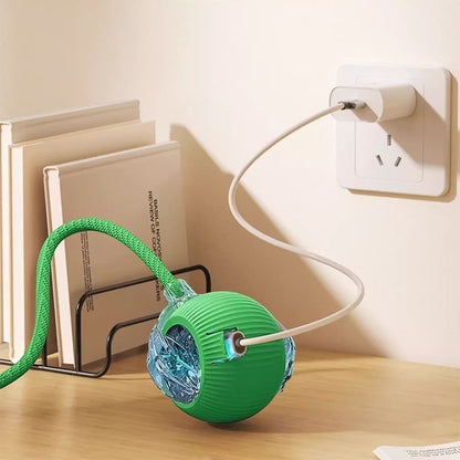 Smart Interactive Pet Ball Toy – 3 Speed Modes with Teaser Rope 1Pcs Random