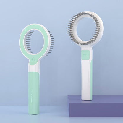 PAKEWAY Magnifier Pet Needle Comb - Blue