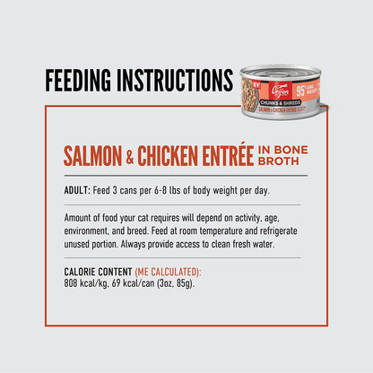 ORIJEN Chunks & Shreds - Salmon & Chicken Entrée Adult Wet Cat Food