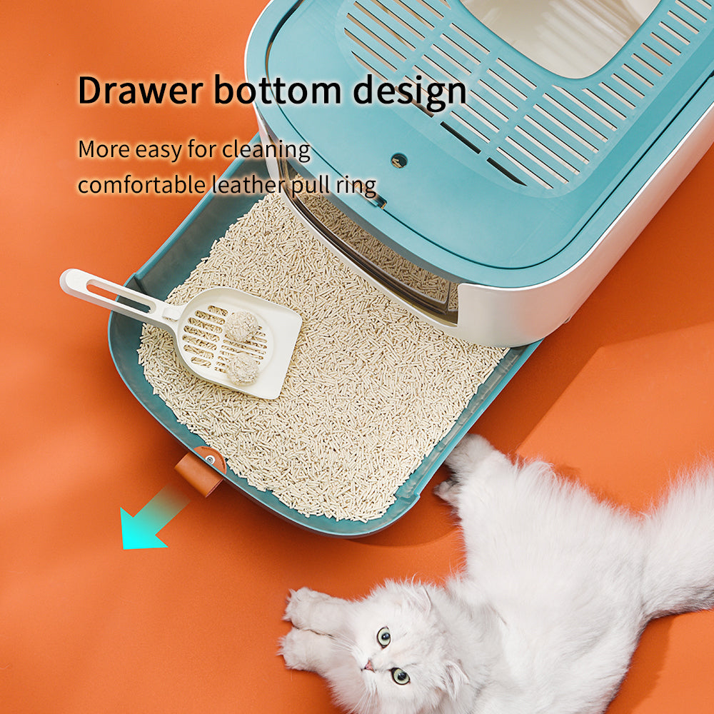 PAKEWAY Starry Valley Cat Litter Box 44x53.5x37.9cm