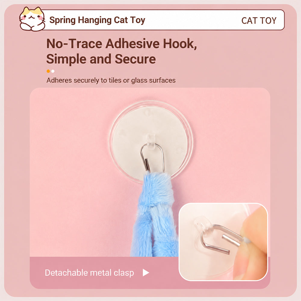Cat Spring Toy | Suction Cup | Interactive Self-Play